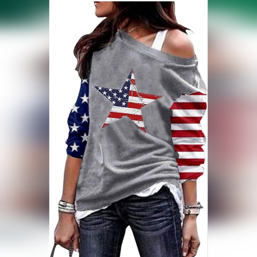 Patriotic Star Women's Sweatshirt